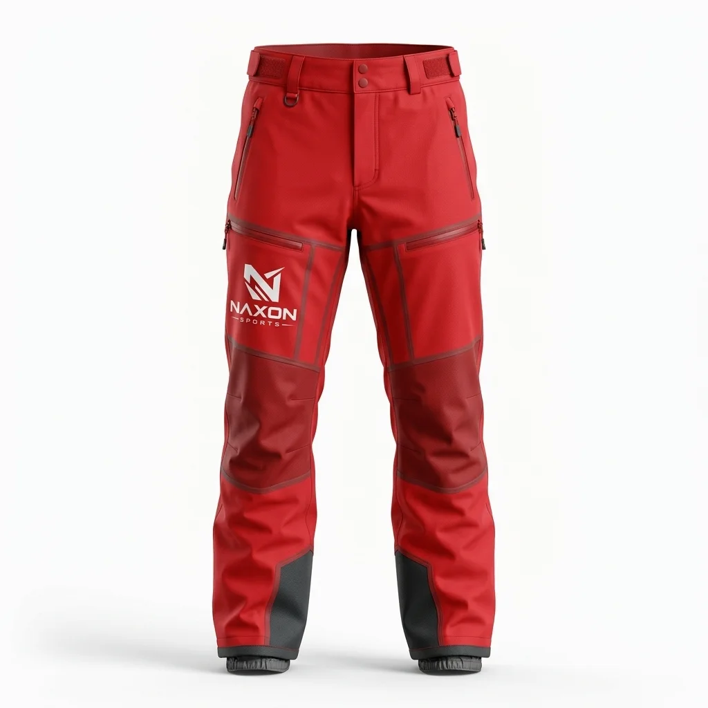 Custom Professional Ski Pants Design 1 – professional ski pants mock-up made by Naxon Sports, Sialkot