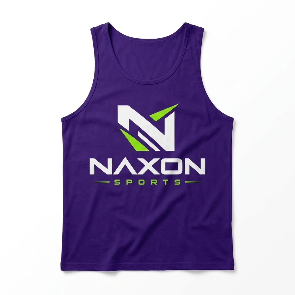 Custom purple tank top by Naxon Sports
