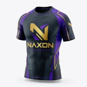 Custom Surf Rash Guard Design 5 – surf rash guard mock-up made by Naxon Sports, Sialkot