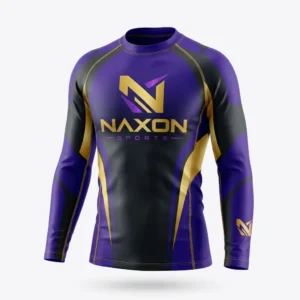 Custom Surf Rash Guard Design 7 – surf rash guard mock-up made by Naxon Sports, Sialkot