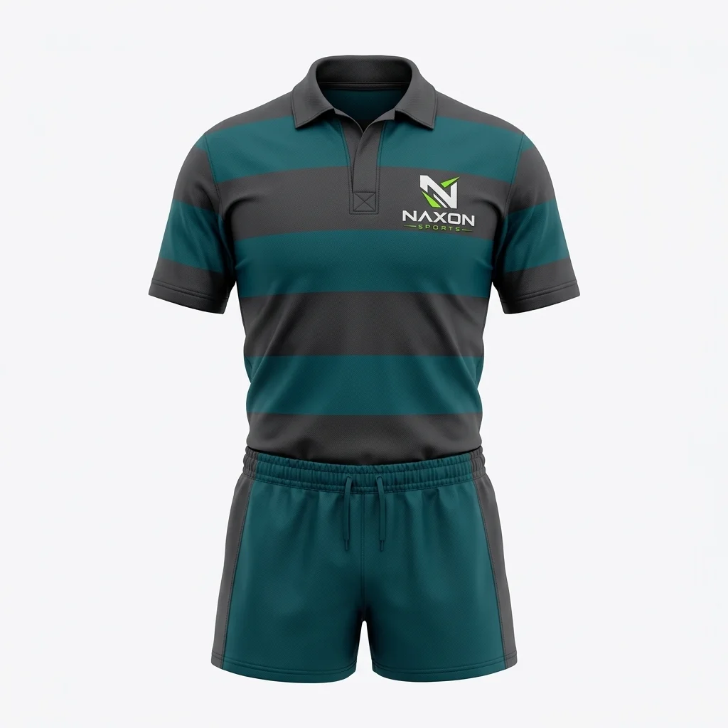 Custom rugby jersey and shorts by Naxon Sports