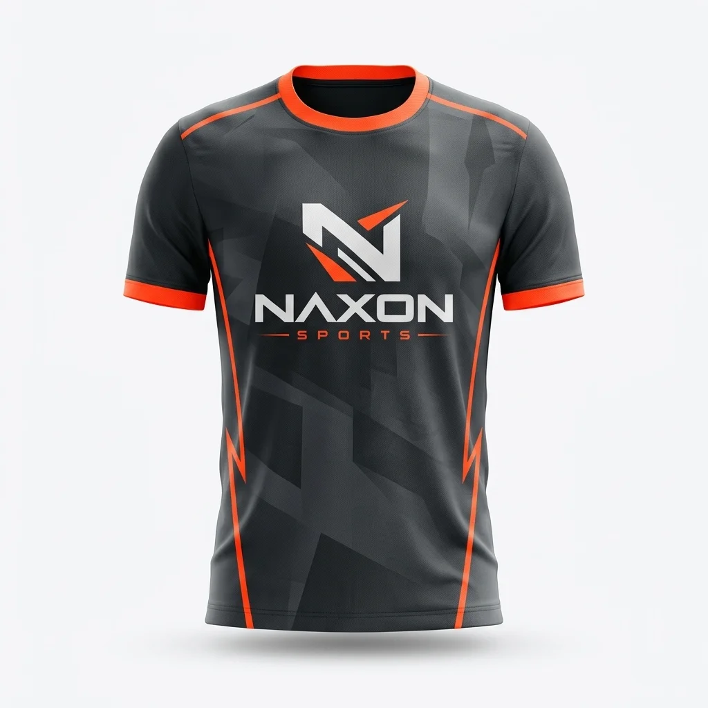 Custom Soccer Jersey Design 3 – soccer jersey mock-up made by Naxon Sports, Sialkot