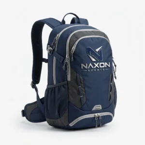 Custom Sports Backpack Design 9 – sports backpack mock-up made by Naxon Sports, Sialkot