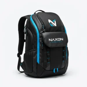 Custom Sports Backpack Design 10 – sports backpack mock-up made by Naxon Sports, Sialkot