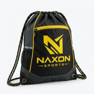 Custom Drawstring Bag Design 10 – drawstring bag mock-up made by Naxon Sports, Sialkot
