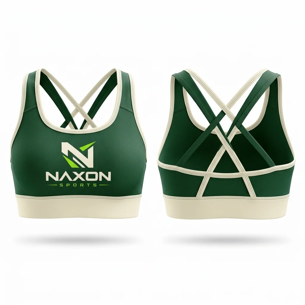 Custom sports bra on background by Naxon Sports