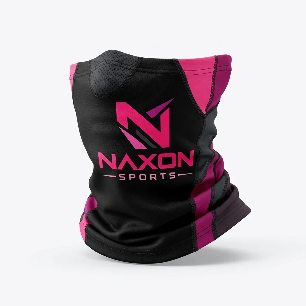 Sports_neck_warmer_on_display_20261008165519 Custom sports neck warmer by Naxon Sports