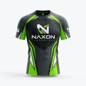 Custom Surf Rash Guard Design 9 – surf rash guard mock-up made by Naxon Sports, Sialkot