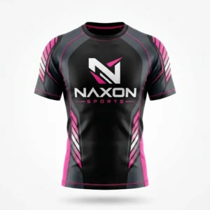 Custom Surf Rash Guard Design 16 – surf rash guard mock-up made by Naxon Sports, Sialkot