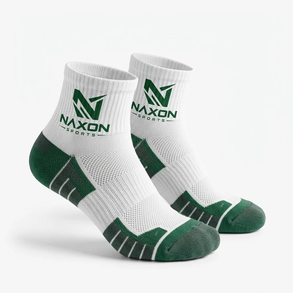 Custom Sports Socks Design 8 – sports socks mock-up made by Naxon Sports, Sialkot