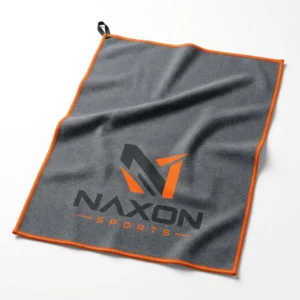 Custom Sports Towel Design 5 – sports towel mock-up made by Naxon Sports, Sialkot
