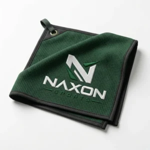 Custom Sports Towel Design 4 – sports towel mock-up made by Naxon Sports, Sialkot
