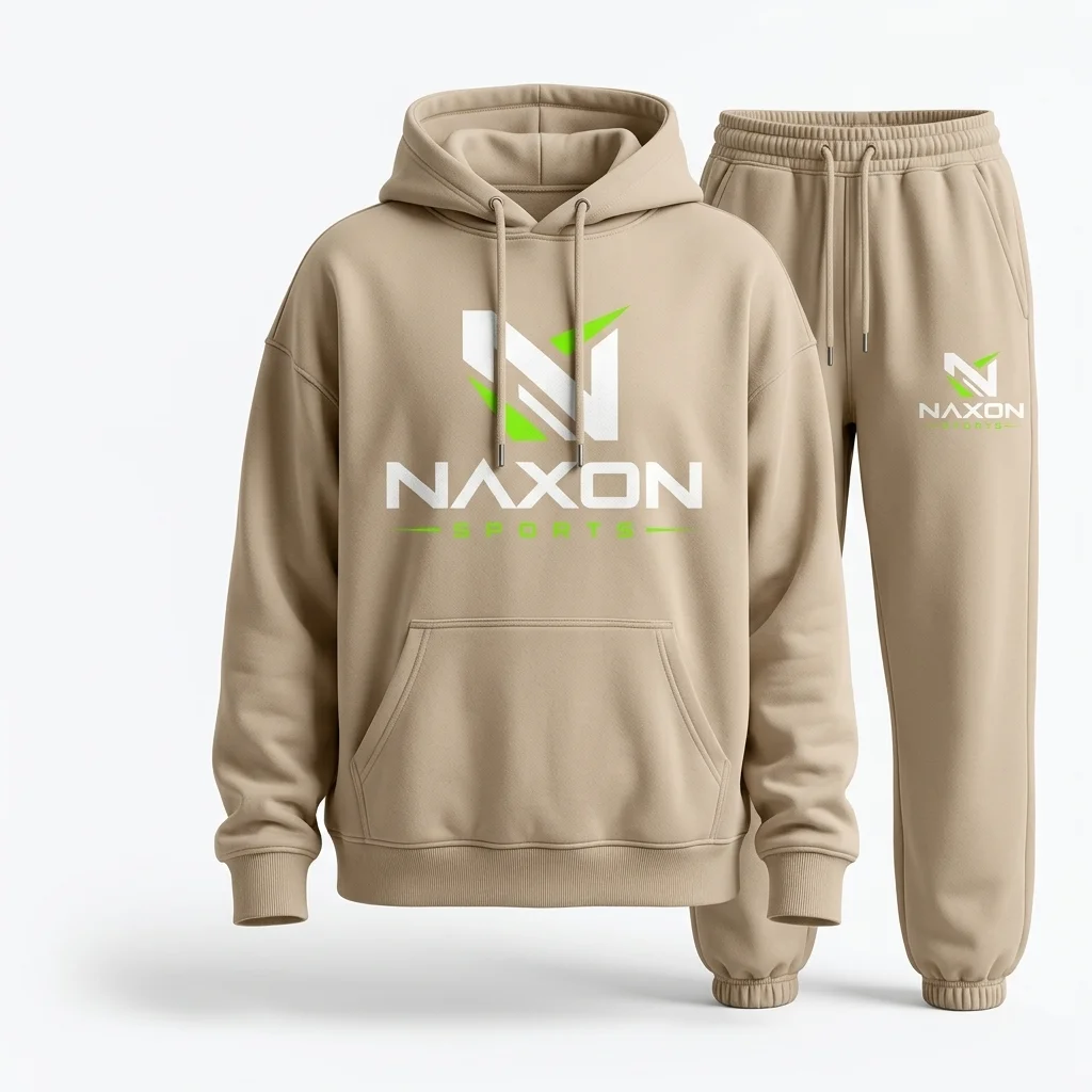 Custom Streetwear Hoodie And Sweatpants Design 1 – streetwear hoodie and sweatpants mock-up made by Naxon Sports, Sialkot