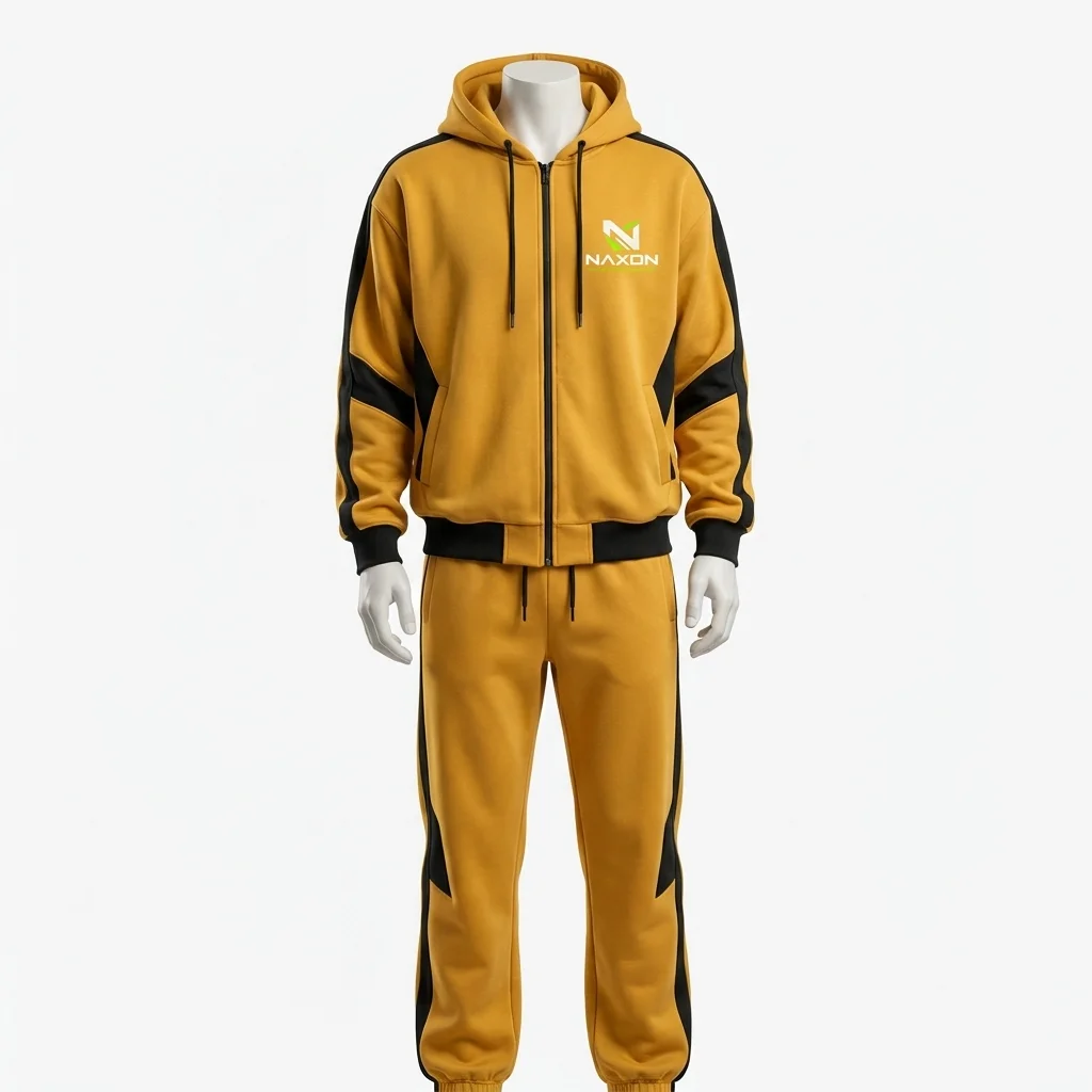 Custom Studio Of Oversized Tracksuit Design 1 – studio of oversized tracksuit mock-up made by Naxon Sports, Sialkot