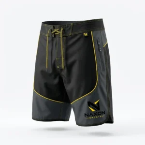 Custom Board Shorts Design 15 – board shorts mock-up made by Naxon Sports, Sialkot