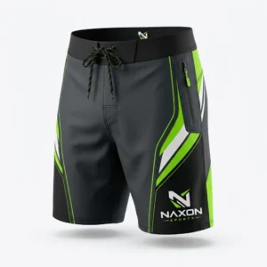 Custom Board Shorts Design 16 – board shorts mock-up made by Naxon Sports, Sialkot