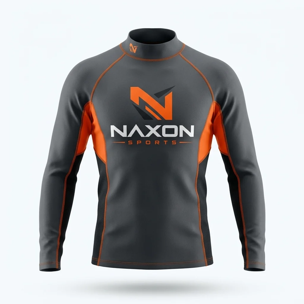 Custom Surfing Top Design 4 Custom Surfing Top Design 4 – surfing top mock-up made by Naxon Sports, Sialkot