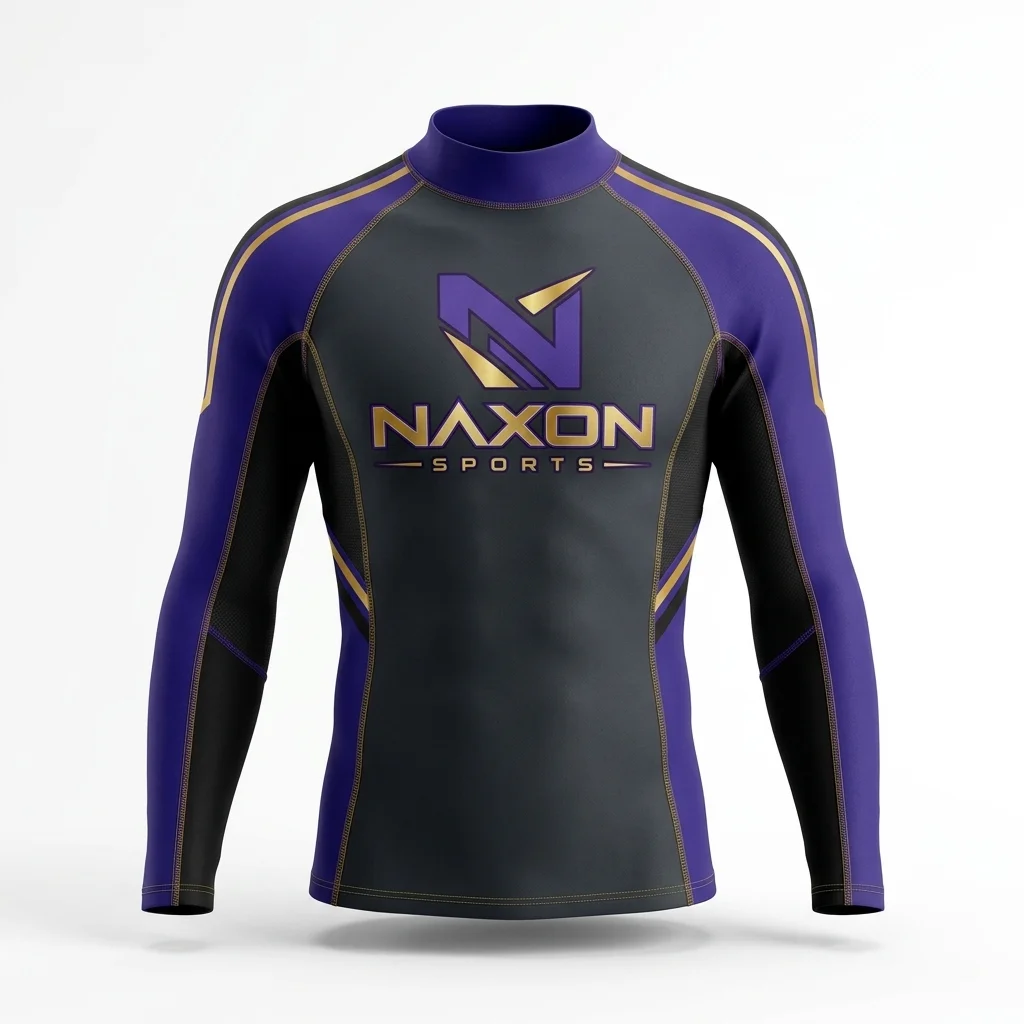 Custom Surfing Top Design 5 Custom Surfing Top Design 5 – surfing top mock-up made by Naxon Sports, Sialkot