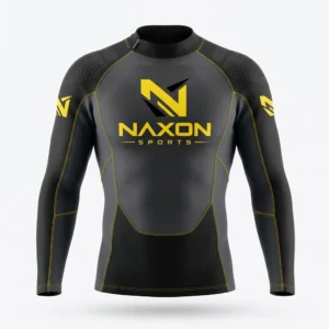 Custom Surfing Top Design 10 – surfing top mock-up made by Naxon Sports, Sialkot