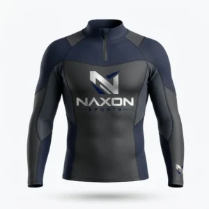 Custom Surfing Top Design 7 – surfing top mock-up made by Naxon Sports, Sialkot
