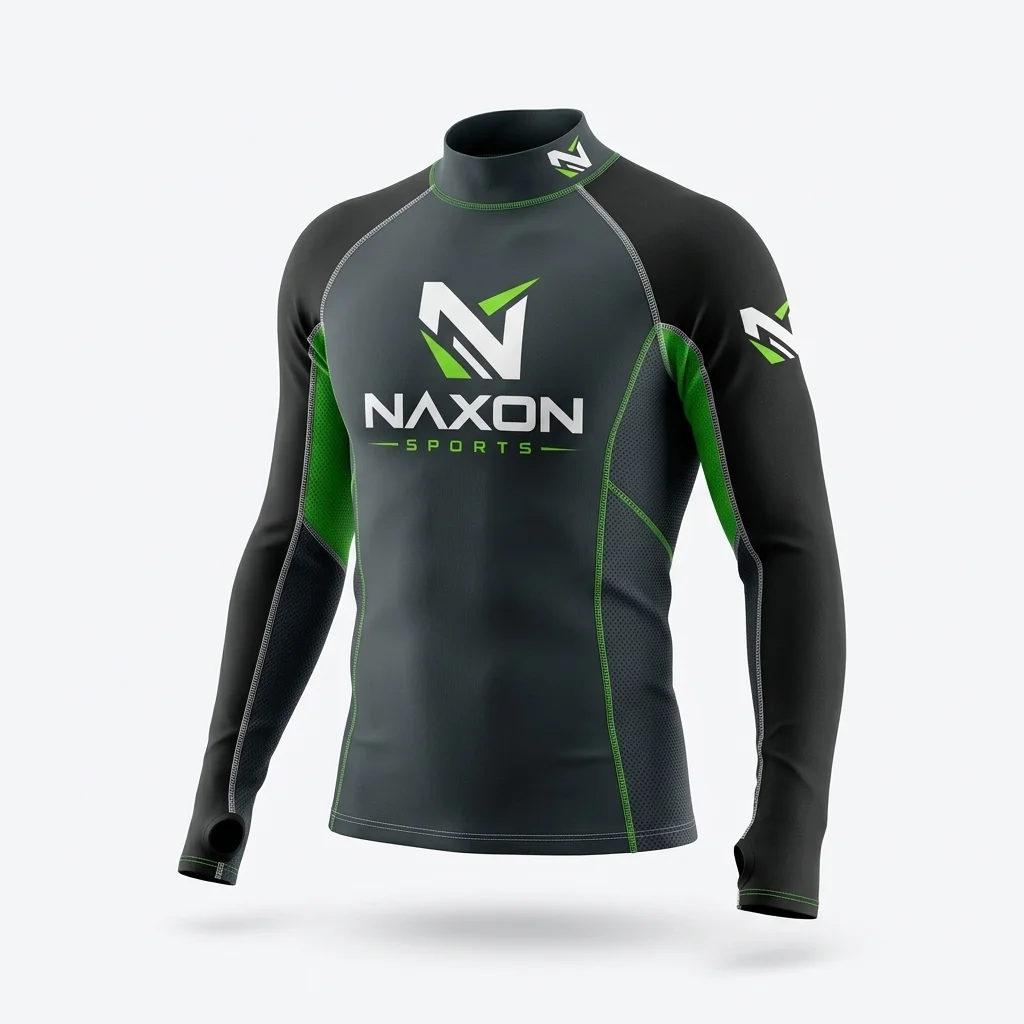 Custom Surfing Top Design 8 Custom Surfing Top Design 8 – surfing top mock-up made by Naxon Sports, Sialkot