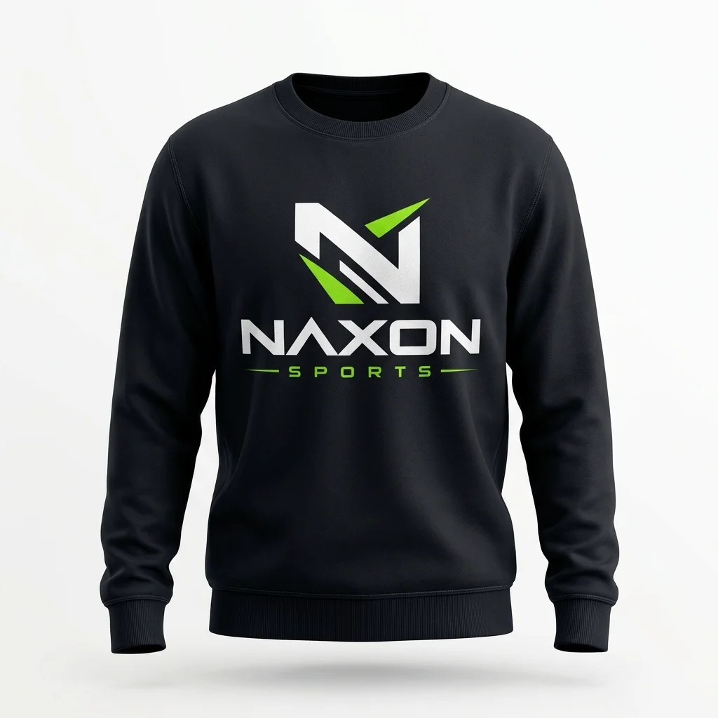 Custom Sweatshirt Design 2 – sweatshirt mock-up made by Naxon Sports, Sialkot