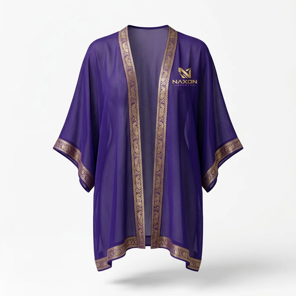 Custom Swim Cover-Up Design 5 Custom Swim Cover-Up Design 5 – swim cover-up mock-up made by Naxon Sports, Sialkot