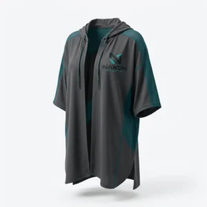 Custom Swim Cover-Up Design 6 – swim cover-up mock-up made by Naxon Sports, Sialkot