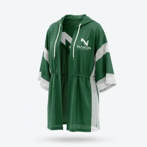 Custom Swim Cover-Up Design 9 – swim cover-up mock-up made by Naxon Sports, Sialkot