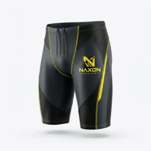 Custom Swimming Jammers Design 8 – swimming jammers mock-up made by Naxon Sports, Sialkot