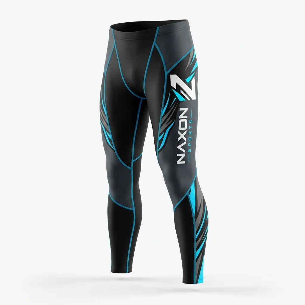 Custom Swim & Surf Leggings Design 12 Custom Swim & Surf Leggings Design 12 – swim & surf leggings mock-up made by Naxon Sports, Sialkot