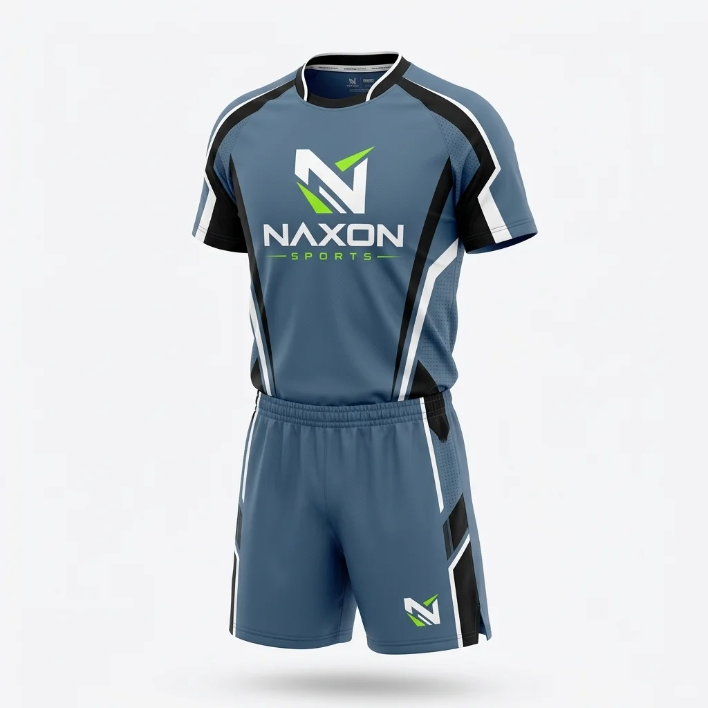 Custom Table Tennis Jersey And Shorts Design 6 – table tennis jersey and shorts mock-up made by Naxon Sports, Sialkot