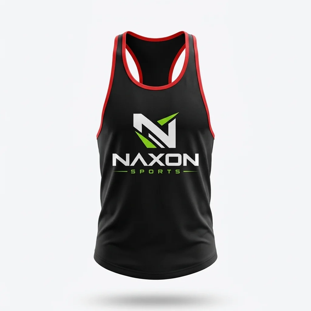 Custom tank top on background by Naxon Sports
