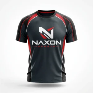 Custom Tennis T-Shirt Design 2 – tennis t-shirt mock-up made by Naxon Sports, Sialkot