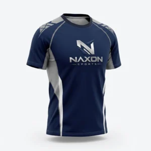 Custom Tennis T-Shirt Design 3 – tennis t-shirt mock-up made by Naxon Sports, Sialkot