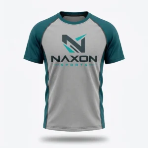 Custom Tennis T-Shirt Design 5 – tennis t-shirt mock-up made by Naxon Sports, Sialkot
