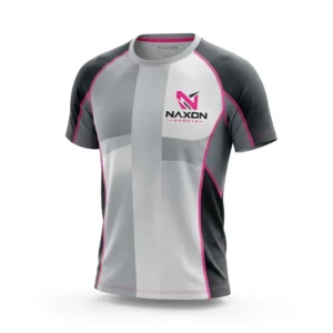 Custom Tennis T-Shirt Design 7 – tennis t-shirt mock-up made by Naxon Sports, Sialkot