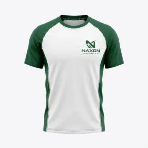 Custom Tennis T-Shirt Design 8 – tennis t-shirt mock-up made by Naxon Sports, Sialkot