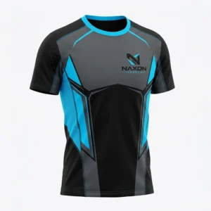Custom Tennis T-Shirt Design 9 – tennis t-shirt mock-up made by Naxon Sports, Sialkot