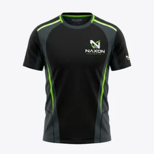 Custom Tennis T-Shirt Design 10 – tennis t-shirt mock-up made by Naxon Sports, Sialkot
