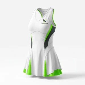 Custom Tennis Dress Design 2 – tennis dress mock-up made by Naxon Sports, Sialkot