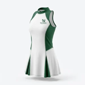 Custom Tennis Dress Design 5 – tennis dress mock-up made by Naxon Sports, Sialkot