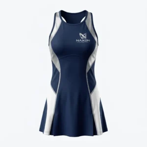 Custom Tennis Dress Design 6 – tennis dress mock-up made by Naxon Sports, Sialkot