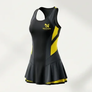 Custom Tennis Dress Design 10 – tennis dress mock-up made by Naxon Sports, Sialkot