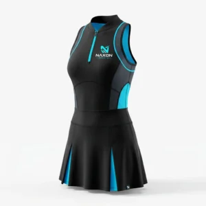 Custom Tennis Dress Design 9 – tennis dress mock-up made by Naxon Sports, Sialkot