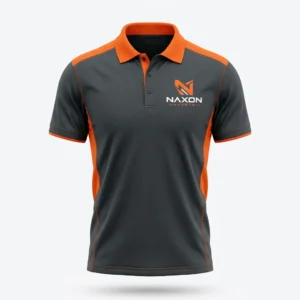 Custom Tennis Polo Shirt Design 7 – tennis polo shirt mock-up made by Naxon Sports, Sialkot