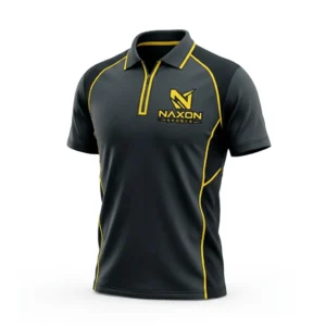 Custom Tennis Polo Shirt Design 9 – tennis polo shirt mock-up made by Naxon Sports, Sialkot