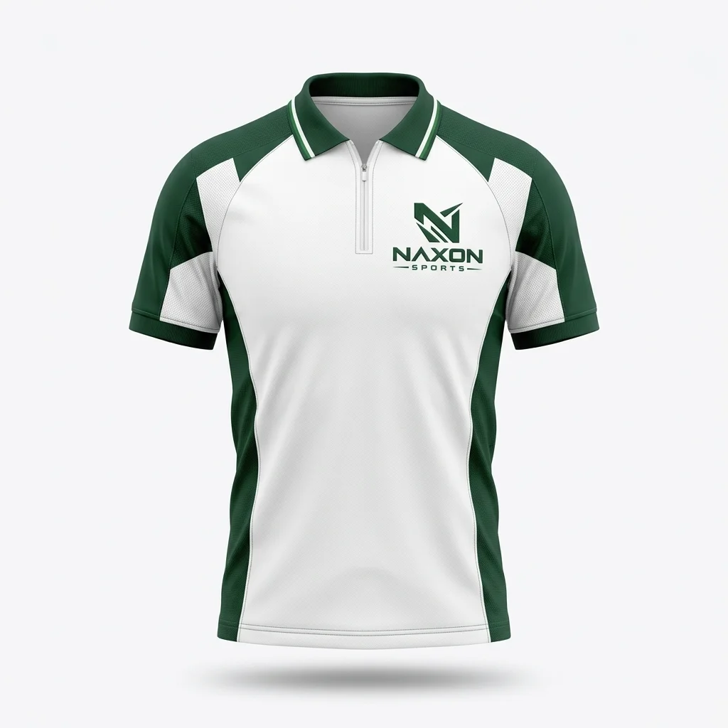 Custom Tennis Polo Shirt Design 10 Custom Tennis Polo Shirt Design 10 – tennis polo shirt mock-up made by Naxon Sports, Sialkot