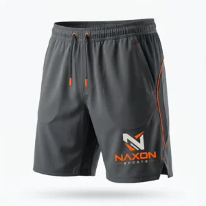 Custom Tennis Shorts Design 5 – tennis shorts mock-up made by Naxon Sports, Sialkot
