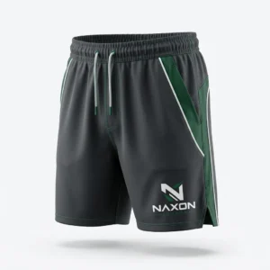 Custom Tennis Shorts Design 8 – tennis shorts mock-up made by Naxon Sports, Sialkot